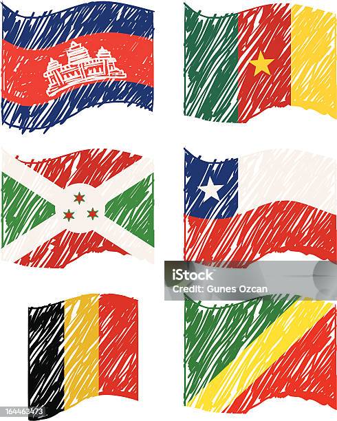 Hand Drawn Vector Flags Stock Illustration - Download Image Now - Belgian Culture, Belgium, Blue