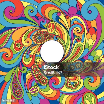 istock Psychedelic 70's background 164463821