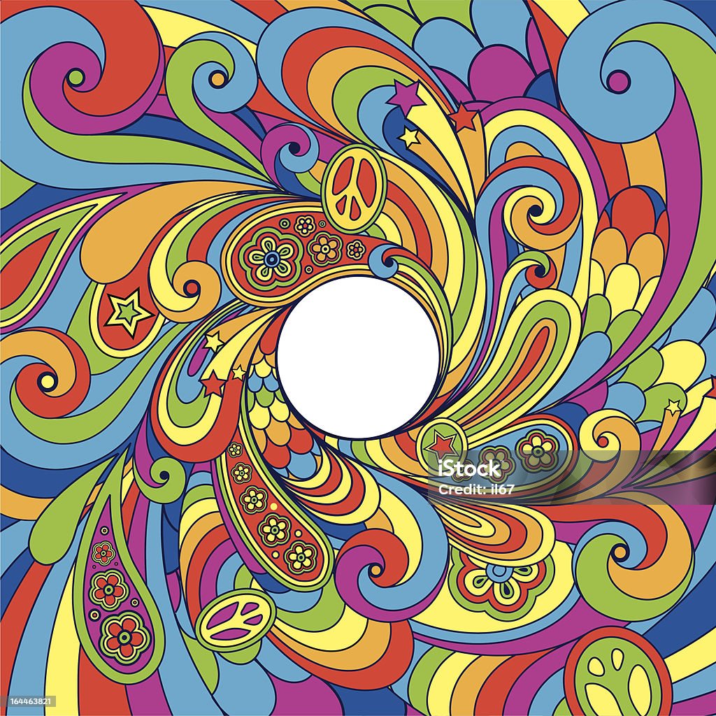 Psychedelic 70s Background Stock Illustration - Download Image Now ...
