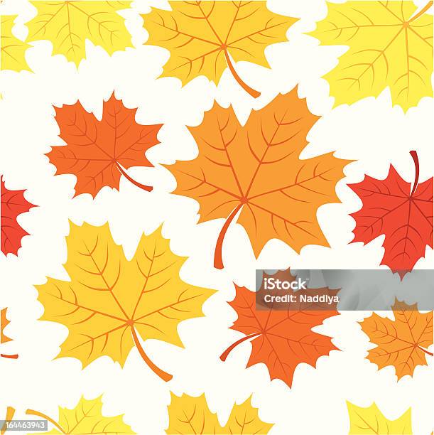 シームレスなパターン秋の紅葉のますvector Eps 8 ます - しおれているのベクターアート素材や画像を多数ご用意 - しおれている, イラストレーション, オレンジ色