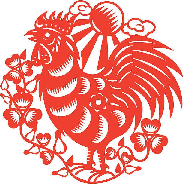 istock Vector illustration of Chinese year of rooster 164463973