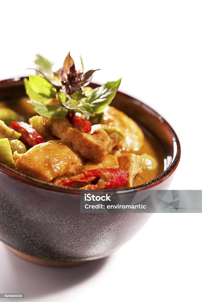 Thai kurczaka curry w misce. - Zbiór zdjęć royalty-free (Jedzenie)