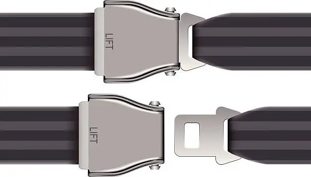 Vector illustration of seat belt