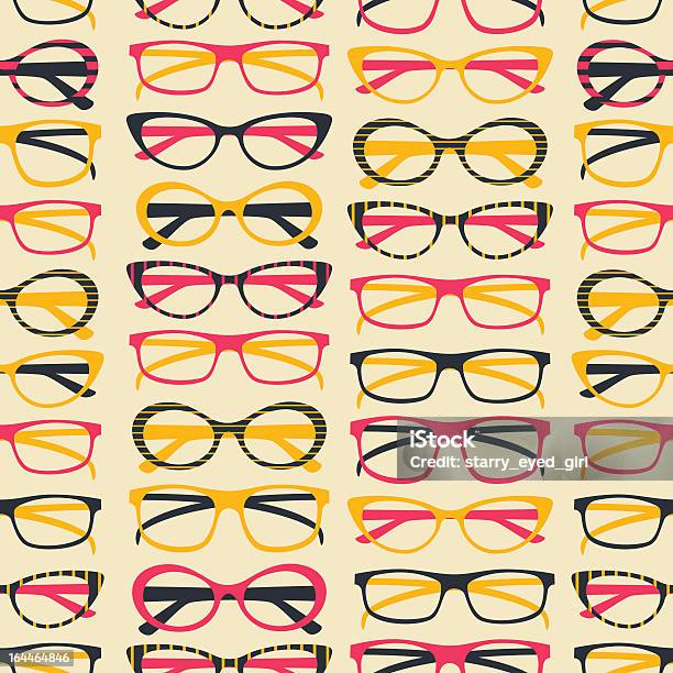 Vetores de Óculos De Fundo e mais imagens de Amarelo - Amarelo, Beleza, Design
