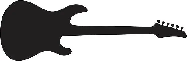 Vector illustration of Vector of an electric guitar