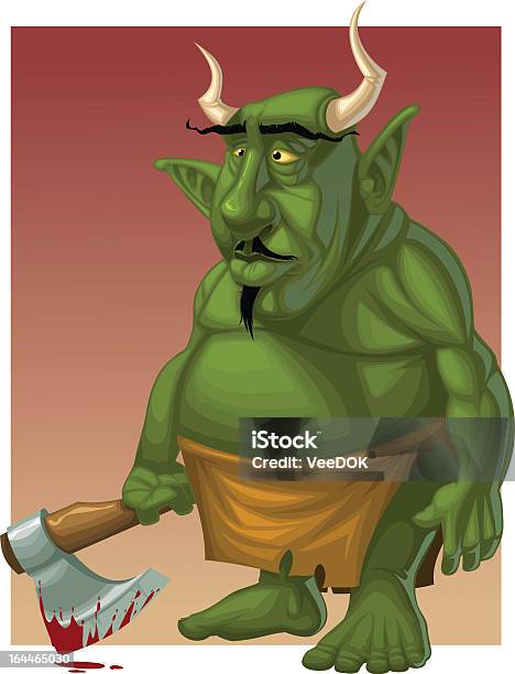 Ilustración de Verde Devil y más Vectores Libres de Derechos de Barba - Pelo facial - Barba - Pelo facial, Cansado, Caricatura