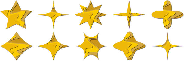 ilustrações de stock, clip art, desenhos animados e ícones de shine sparkle icon. vector blink star for logo, sparkle clipart - report card flash