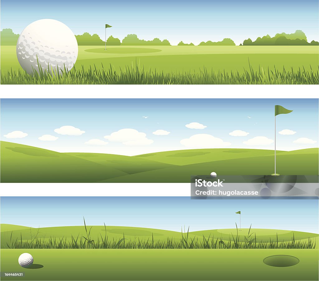 Golf banners Golf background Golf stock vector