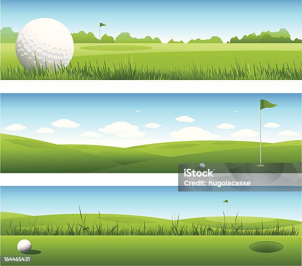 Golf Banners Stock Illustration - Download Image Now - Golf, Backgrounds, Vector