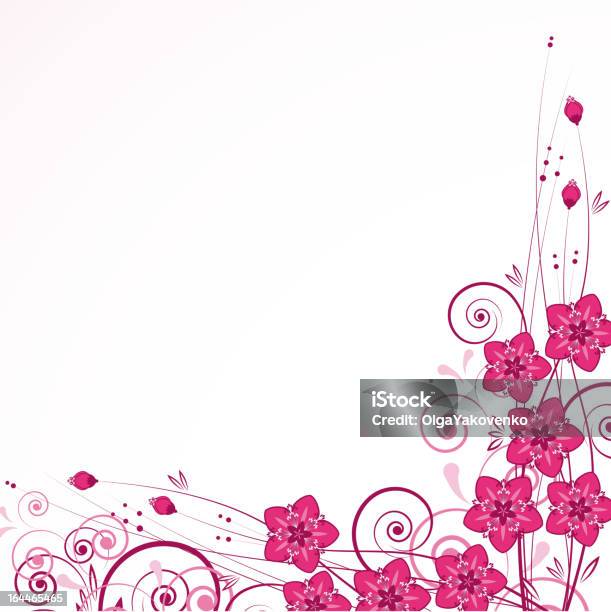 Sfondo Floreale - Immagini vettoriali stock e altre immagini di Fiore di loto - Fiore di loto, Rosa - Colore, Vettoriale