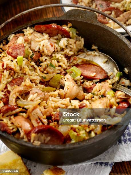 Jambalaya Stock Photo - Download Image Now - Andouille, Bell Pepper, Braised