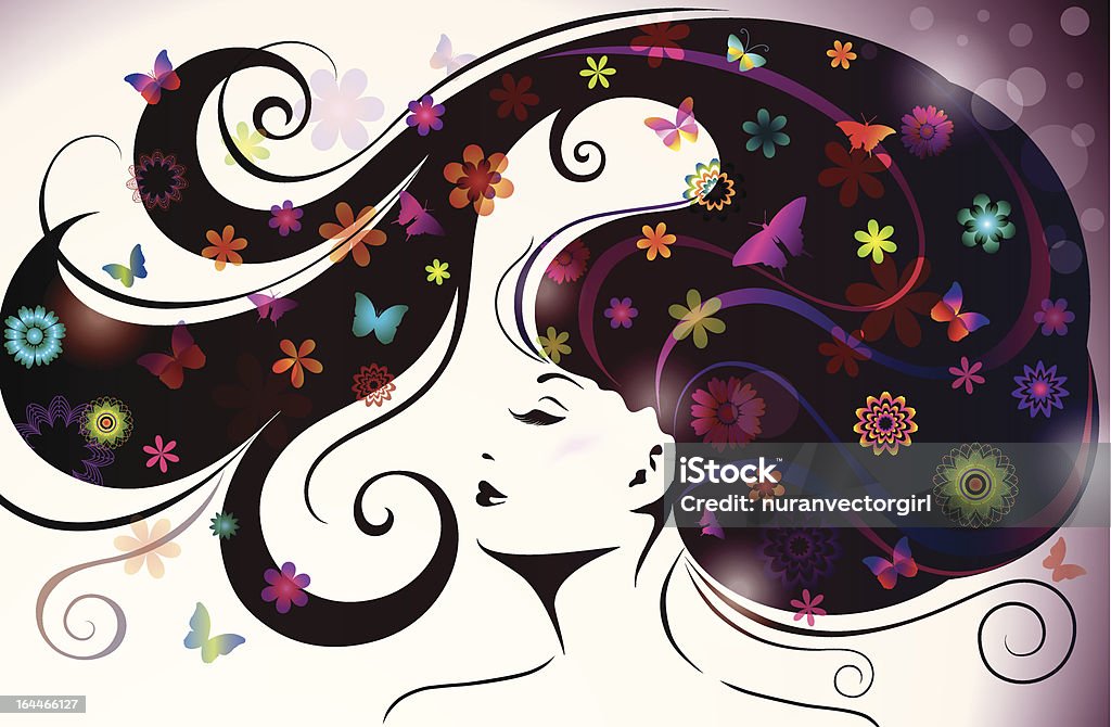 Belle jeune femme. - clipart vectoriel de A la mode libre de droits