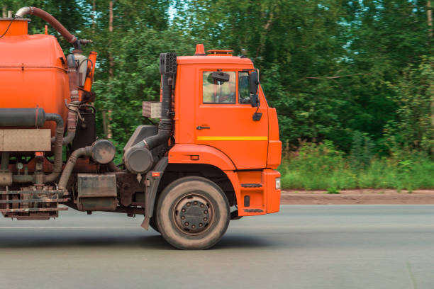 istock Truck for transporting liquids on road. Motion blur 1644662684
