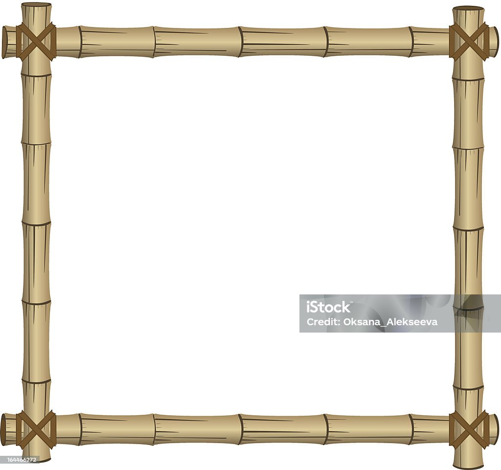 Бамбук рамка - Векторная графика Абстрактный роялти-фри