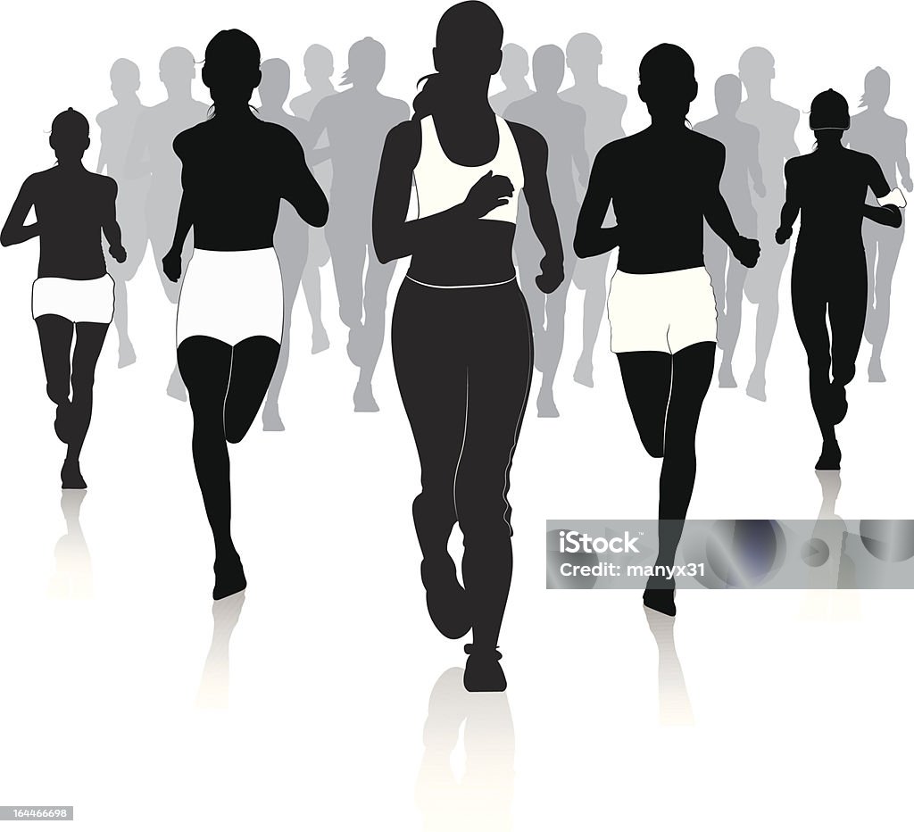 Jogging w mieście - Grafika wektorowa royalty-free (Sport)