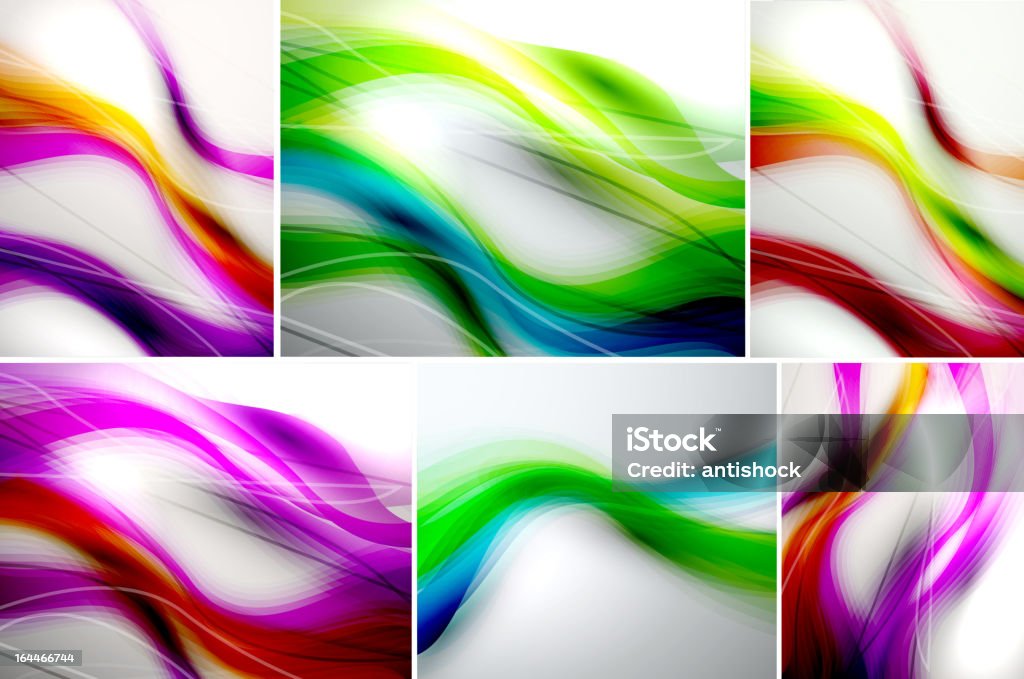 Fundo abstrato Ondulado - Royalty-free Abstrato arte vetorial