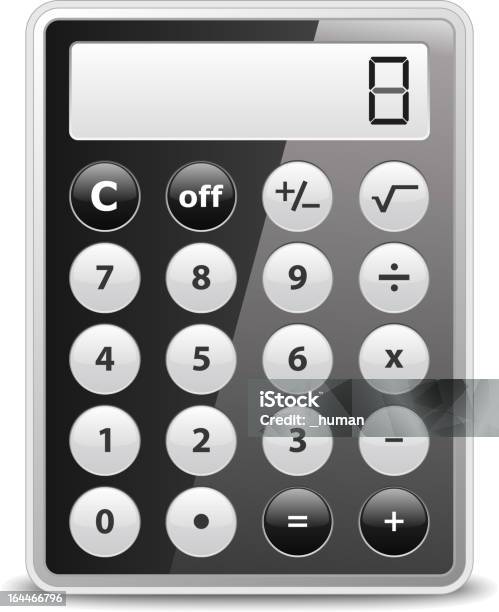 Calculator Stock Illustration - Download Image Now - Calculator, Cut Out, Digital Display