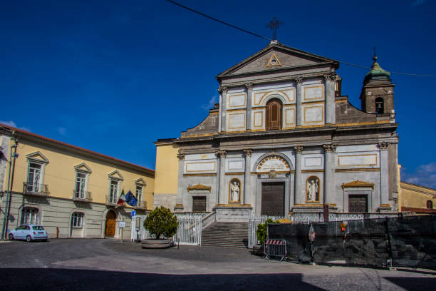 The cathedral of Avellino in the south of Italy The cathedral of Avellino in the south of Italy amalfi coast map stock pictures, royalty-free photos & images