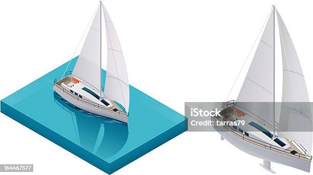 Ilustración de Isométricos Yacht y más Vectores Libres de Derechos de Proyección isométrica - Proyección isométrica, Velero, Yate