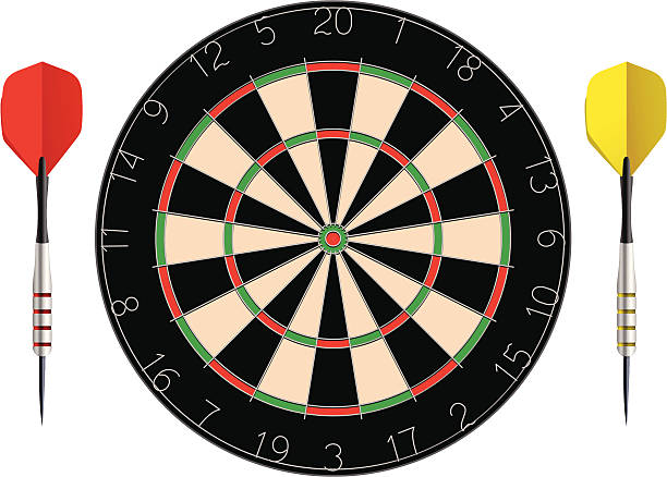 мишень для игры в дартс - dartboard target pub sport stock illustrations