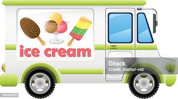Car Carrying Ice Cream Vector Illustration Stock Illustration - Download Image Now - Business, Car, Cold Temperature