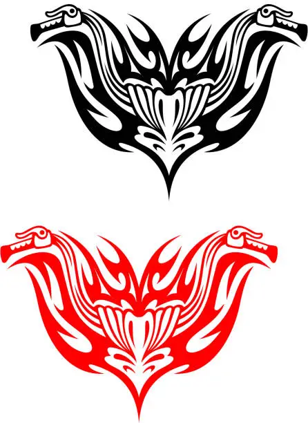 Vector illustration of Biker tattoos