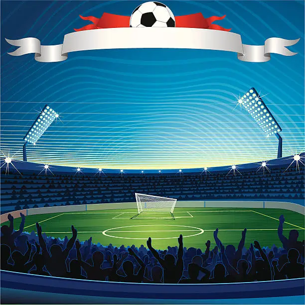 Vector illustration of Football Background