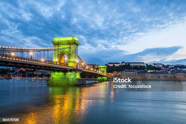 Цепной Мост Будапешта — стоковые фотографии и другие картинки Будапешт - Будапешт, Ночь, Архитектура
