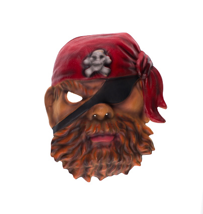 pirate mask isolated on white background