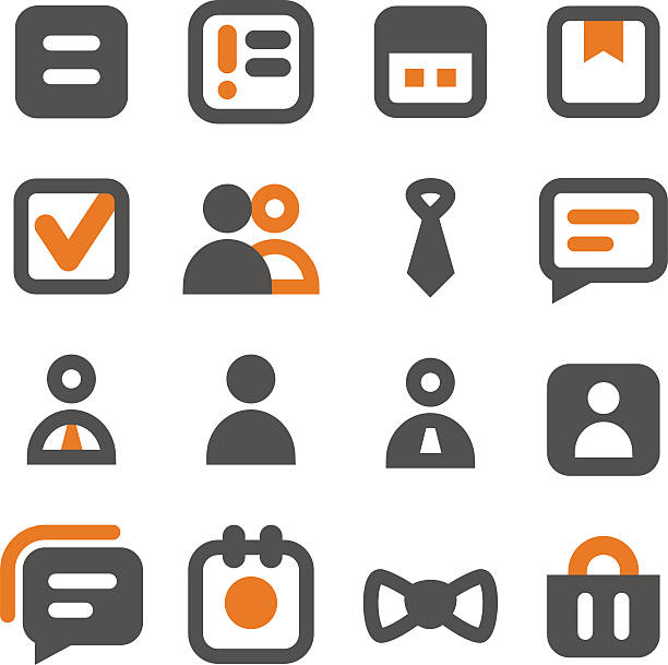 Business icons vector art illustration