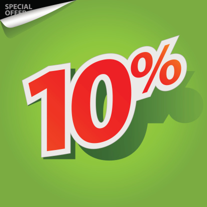 Label for special offers and sales discount. EPS10. Used effect transparency layers of shadow