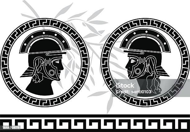 Roman God And Goddess Stock Illustration - Download Image Now - Helmet, Classical Greek, Olive Tree