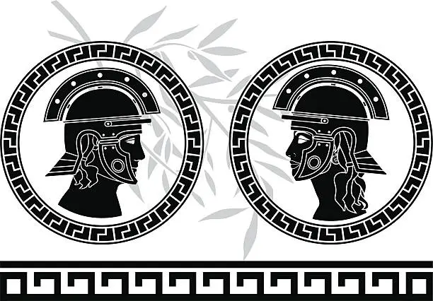 Vector illustration of roman god and goddess