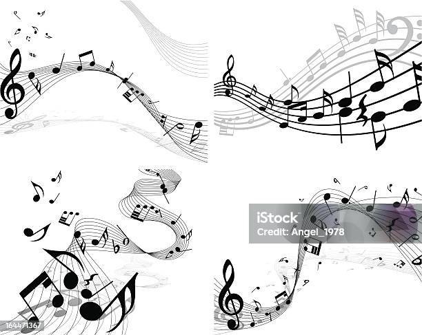 Note Slike Notes Staff Set Stock Illustration - Download Image Now - Musical Note ...