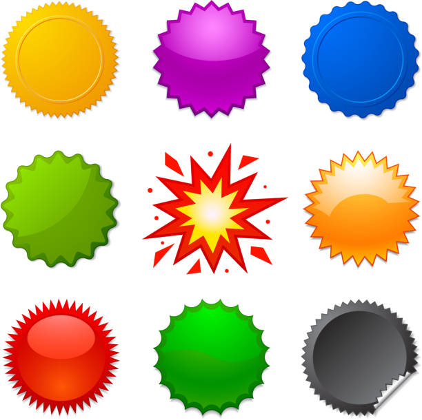 スターバーストシール - sale badge symbol interface icons点のイラスト素材／クリップアート素材／マンガ素材／アイコン素材