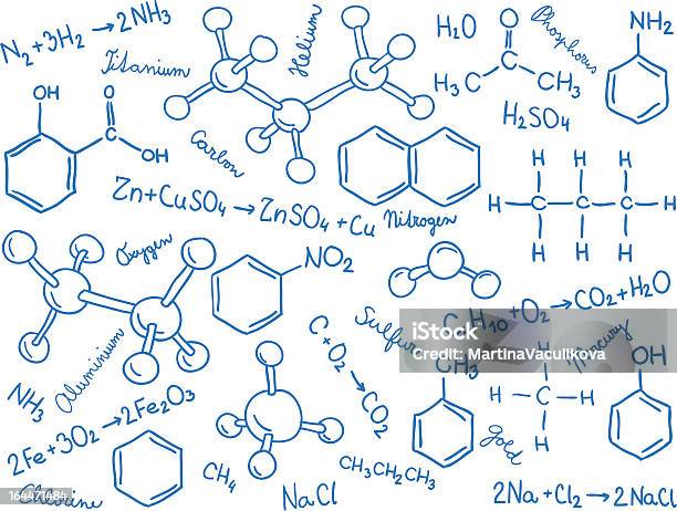 Химия Фонмодели Молекулы И Формул — стоковая векторная графика и другие изображения на тему Атом - Атом, Биология, Векторная графика