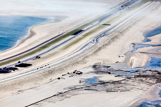 The entrance to Rotterdam with the second maasvlakte aerial.