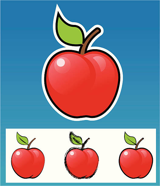Apple-Various style. vector art illustration
