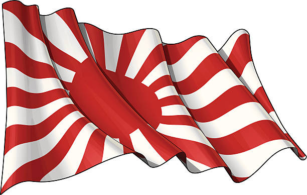 japans ネイビーの国旗 - axis powers点のイラスト素材／クリップアート素材／マンガ素材／アイコン素材
