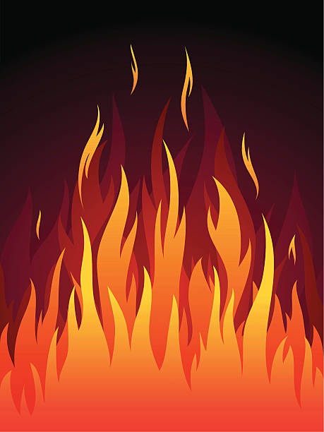 Vector fire vector art illustration