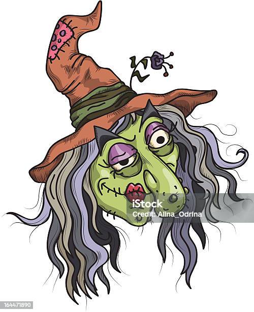 Smiling Witch Stock Illustration - Download Image Now - 80-89 Years, Adult, Celebration Event