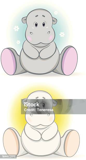 Cartoon Baby Hippo Stock Illustration - Download Image Now - Animal, Cartoon, Cheerful