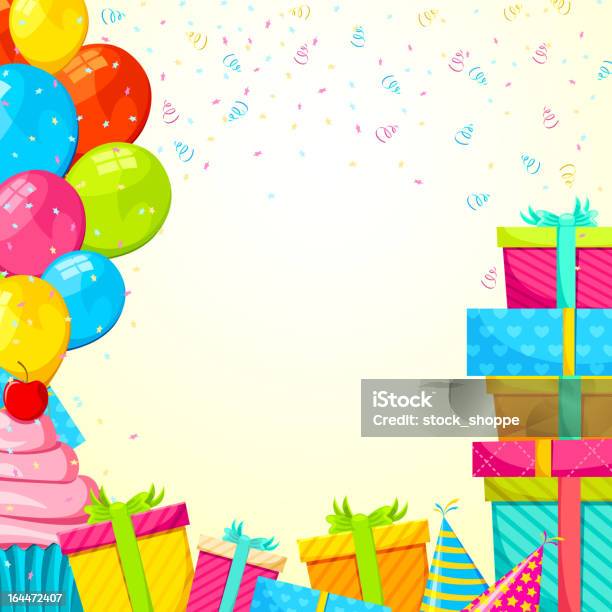 Happy Birthday Stock Illustration - Download Image Now - Anniversary, Art And Craft, Balloon