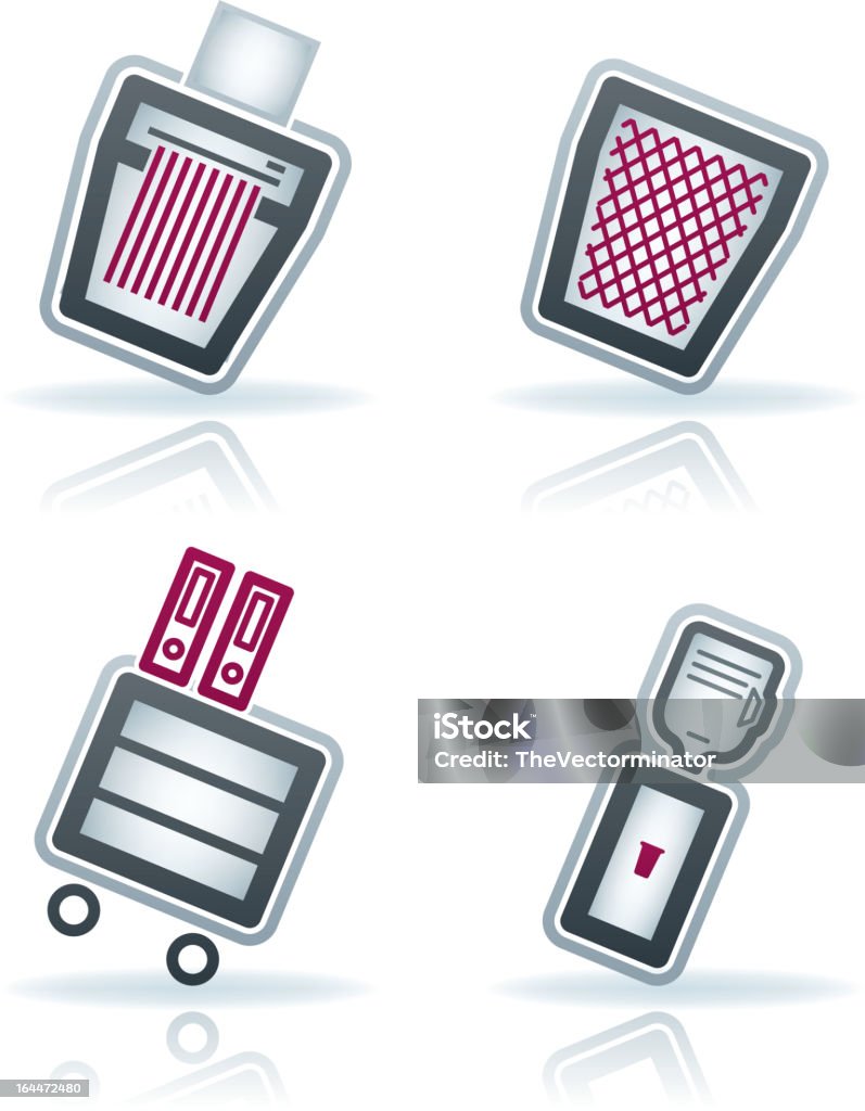 Office Supply Office Supply Icons Set (part of the 22 Degrees Blue Icons Set) Blue stock vector