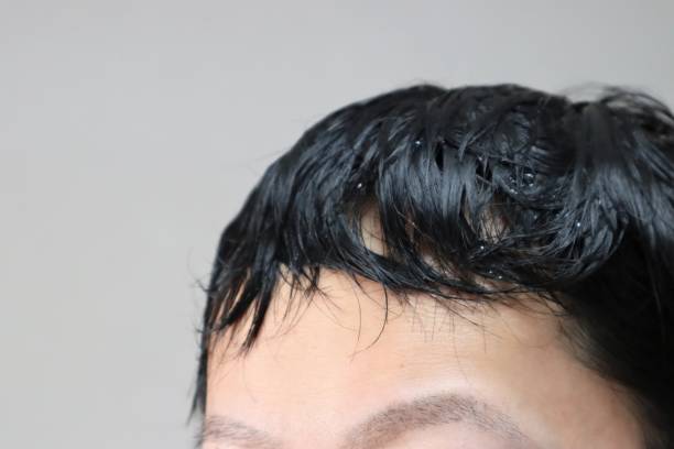 istock Japanese man after shampoo 1644725778