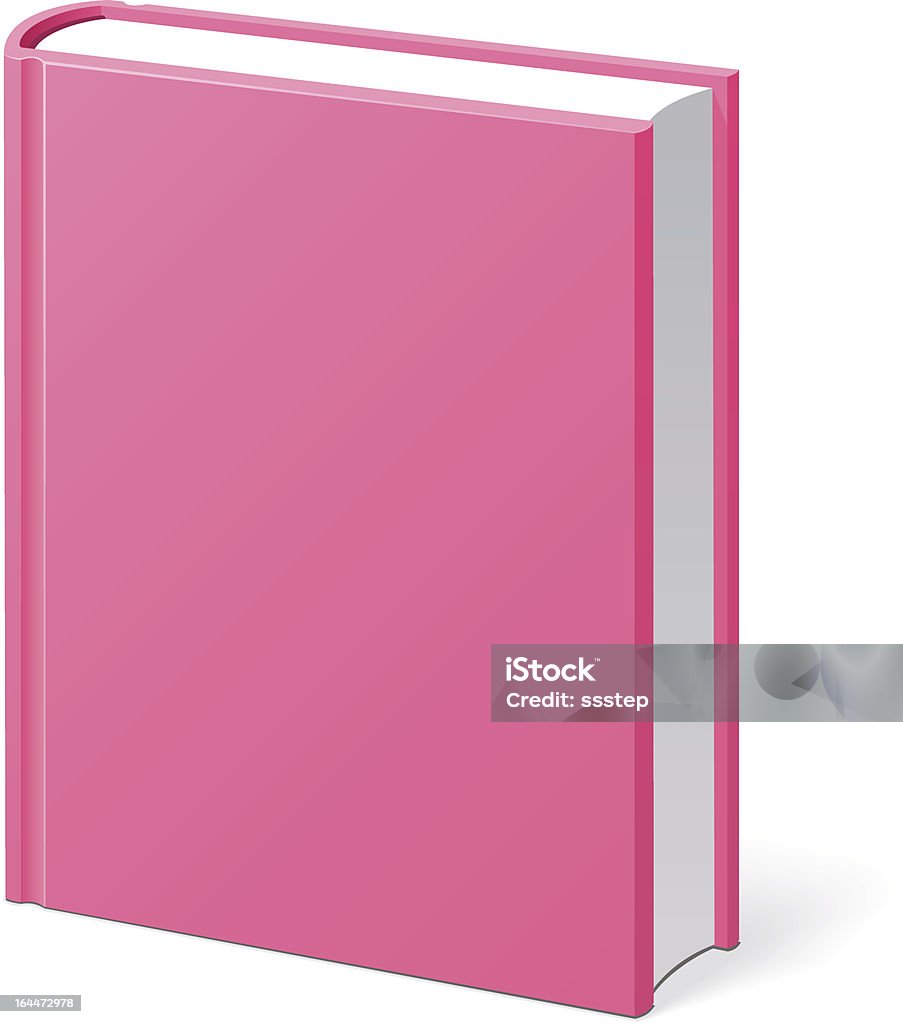 Розовый пустой книги охватывают - Векторная графика Книга роялти-фри