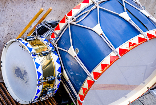 tyical drum of a bavarian marching band - photo
