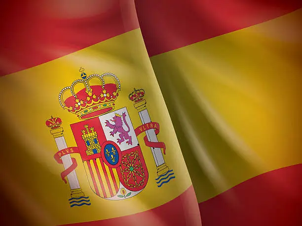 Vector illustration of Spanish Flag background