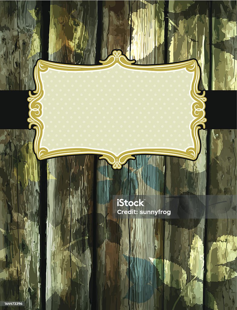 Rustic Background For Labels Wooden Background With Decorative Labels Stock Illustration - Download ...