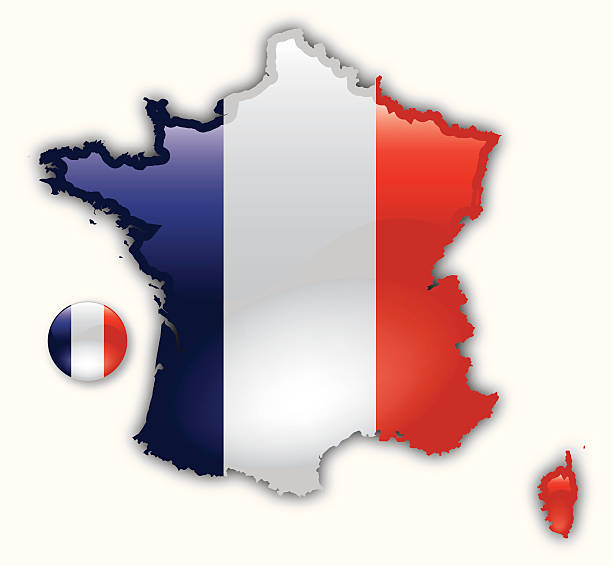 istock Detailed Map of France 164473532